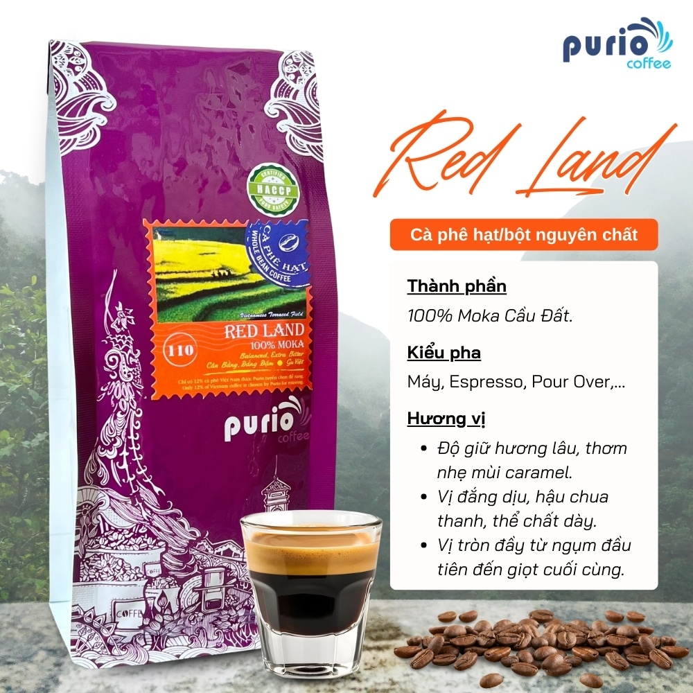 110 - RedLand - 100% Moka Cầu Đất